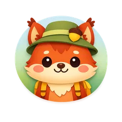 A cartoon otter avatar with playful accessory, in a modern flat illustration style suitable for a friendly web icon.